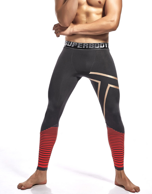 Pantalones Deportivos Térmicos Ajustados para Hombre - Leggings de Nylon para Otoño e Invierno - Image 5