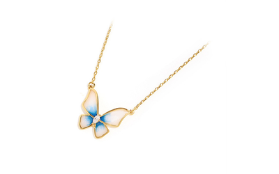 Collar Mariposa Azul para Mujer - Cadena de Clavícula Elegante - Image 7