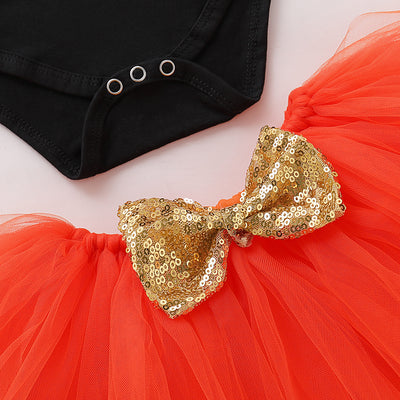 Conjunto de 4 Piezas para Bebé: Body, Falda, Turbante y Cubrepiés - Image 4