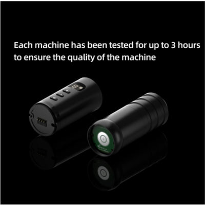 Black wireless tattoo pen with a digital display showing '8' and a battery icon, plus control buttons. - Image 5