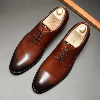 Zapatos de Cuero para Hombre con Aumento de Altura y Punta Suave - Image 15