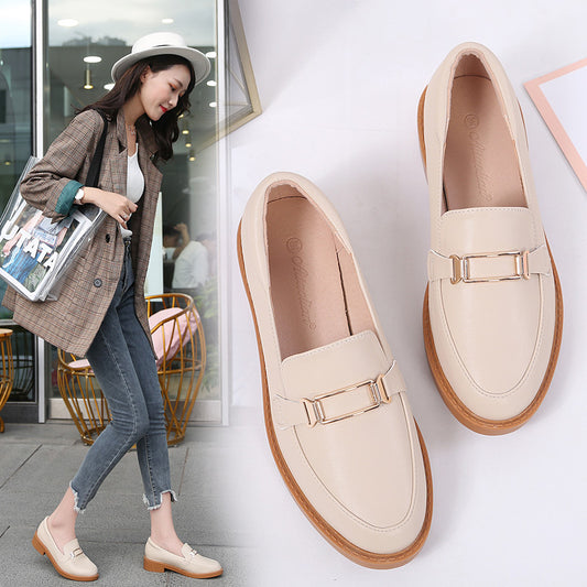 Mocasines British Estilo Universitario en Cuero Premium