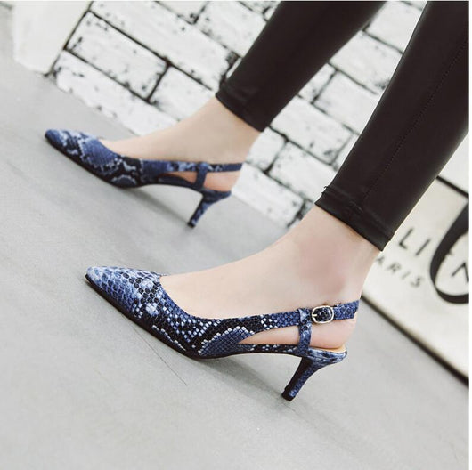 Sandalias Puntiagudas Serpiente Baotou - Tallas Grandes Europeas - Image 12