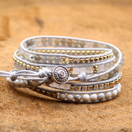 Pulsera de Piedra Natural Tejida a Mano - Image 8
