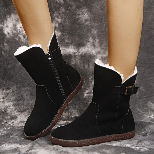 Botas para Mujer en Terciopelo Elegante - Image 5