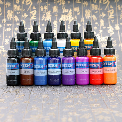 Set de 14 Colores para Tatuaje Profesional 30ml por Botella