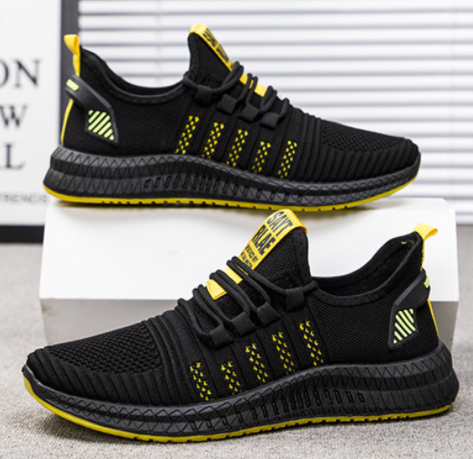 Zapatos Tejidos Voladores para Hombre - Comodidad Otoñal