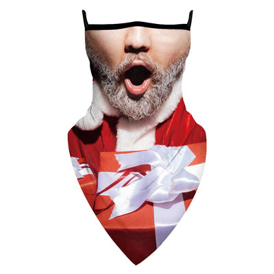 Máscara Navideña 3D con Barba Mágica