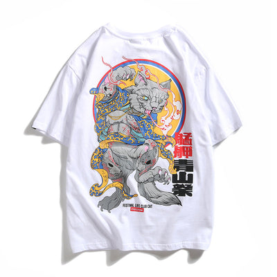 Camiseta Hip Hop Suelta Estampado Mammoth Street Fashion Original - Image 11