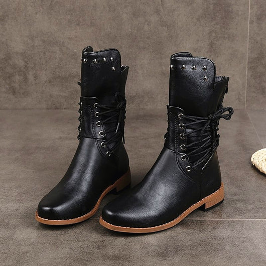 Botas Mujer con Cordones Laterales Estilo Caballero - Image 6