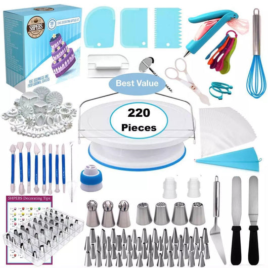 Set Profesional de 220 Piezas para Decoración de Pasteles - Image 10