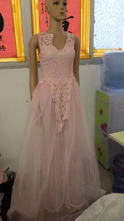 Vestido de Novia sin Mangas con Encaje Floral Elegante - Image 5