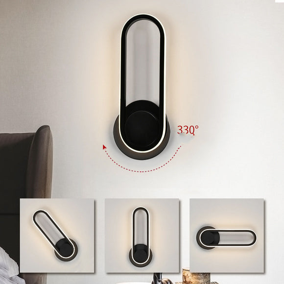 Lámpara LED de Pared Giratoria para Dormitorio con Acrílico