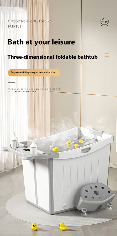 Bañera Plegable Infantil Grande con Refuerzo de Grosor - Image 16