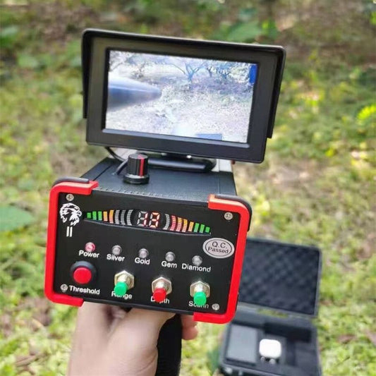 Detector de Metales Subterráneo con Pantalla LCD y Control Remoto Ajustable