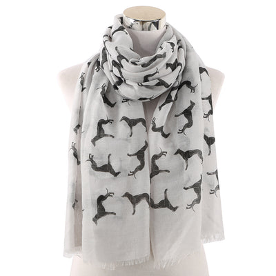 Pañuelo con Estampado de Perro Negro - Image 6