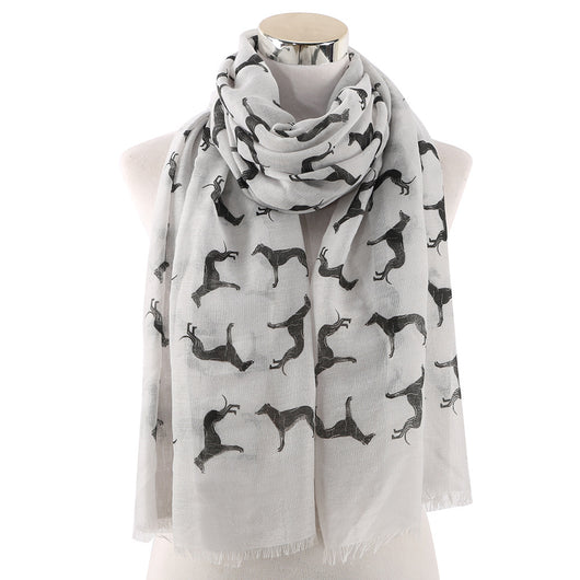 Pañuelo con Estampado de Perro Negro - Image 6