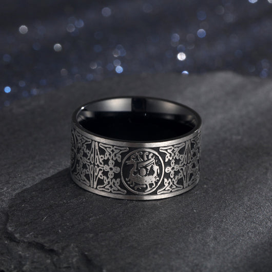 Anillo Giratorio de los Cuatro Bestias Mitológicas Chinas para Hombre - Image 3