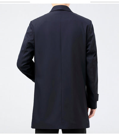 Abrigo Trench Coat Ejecutivo Largo para Hombre - Image 15