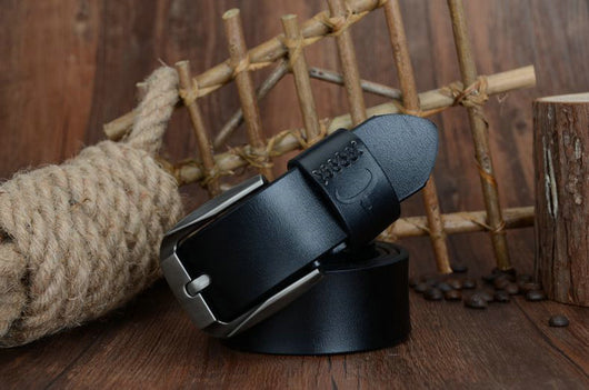 Cinturón de Cuero para Hombre con Hebilla de Pasador - Image 5