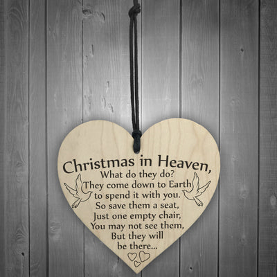 Adorno Navideño de Madera en Forma de Corazón - Decoración Colgante para Árbol - Image 5