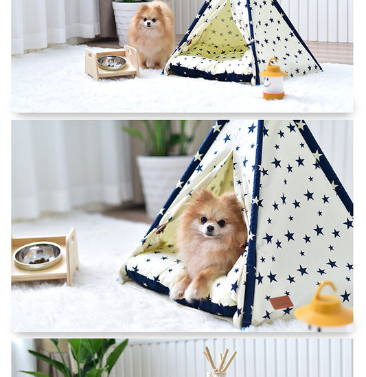 Casa Portátil Lavable para Mascotas - Cama y Juguetero para Perros y Gatos - Image 2