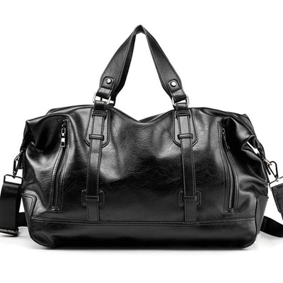 Bolso de Viaje de Cuero para Hombre - Maletín Multifuncional de Gran Capacidad