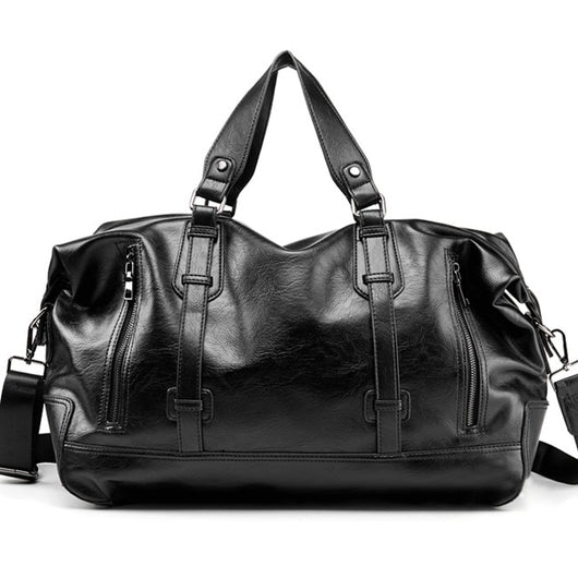 Bolso de Viaje de Cuero para Hombre - Maletín Multifuncional de Gran Capacidad