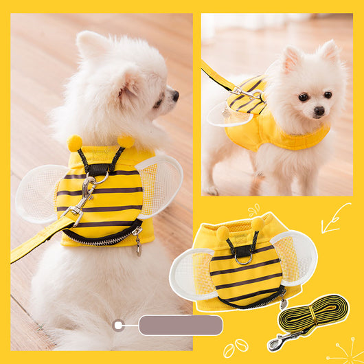 Chaleco de Abeja Adorable con Cuerda de Sujeción Manual