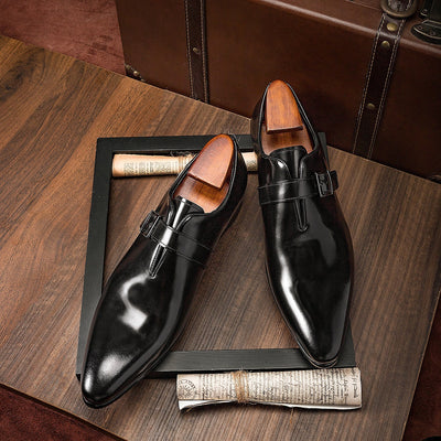 Zapatos de Cuero Penny Loafer para Hombre - Elegancia Casual Profesional - Image 16