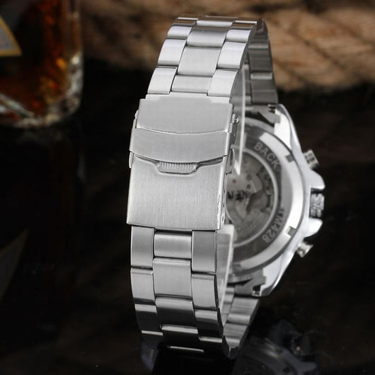 Reloj Automático para Hombre con Calendario y Pulsera de Acero - Image 4