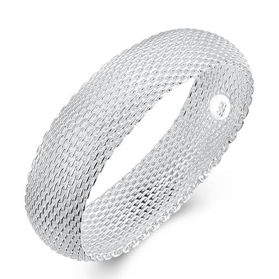 Pulsera de Malla Plateada para Mujer - Image 3