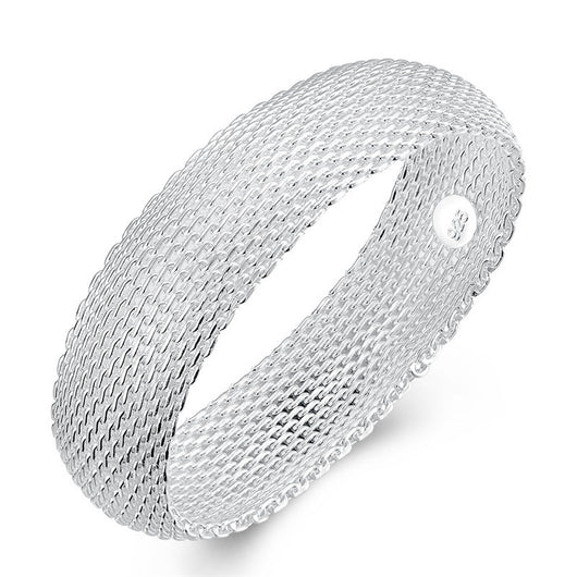 Pulsera de Malla Plateada para Mujer - Image 3