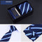 Corbata Ejecutiva Rayas Azul y Negro 8cm