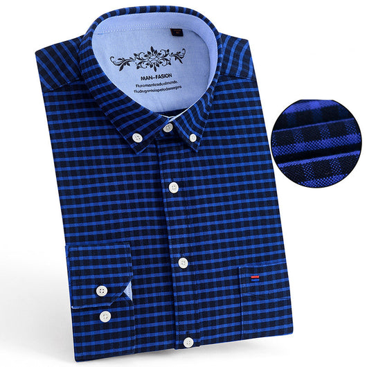 Camisa Casual de Botones Cuello Clásico Colores Sólidos - Image 6
