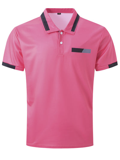 Polo Casual Hombre con Bolsillo Decorativo y Solapa - Camisa Business - Image 16