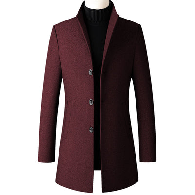 Abrigo de Lana para Hombre Largo Elegante - Image 11