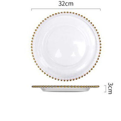 Plato Redondo de Porcelana Bone China para Comida Occidental - Image 6