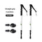 Bastones de Trekking Ultraligeros Plegables de Aluminio con Mango Recto