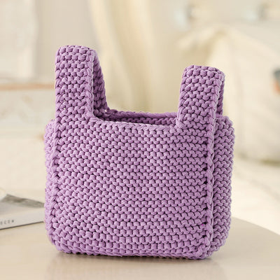 Bolsa Tejida Artesanal DIY - Material para Tejer Bolsos de Tela - Image 11