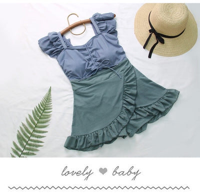 Traje de Baño Enterizo Estilo Falda Ajustado para Mujer - Image 20