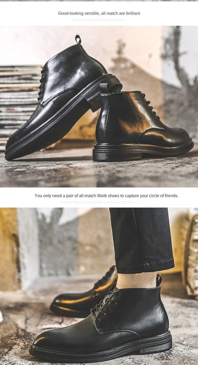 Botas Martin de Caña Alta con Cierre y Punta Afilada para Hombre - Image 14
