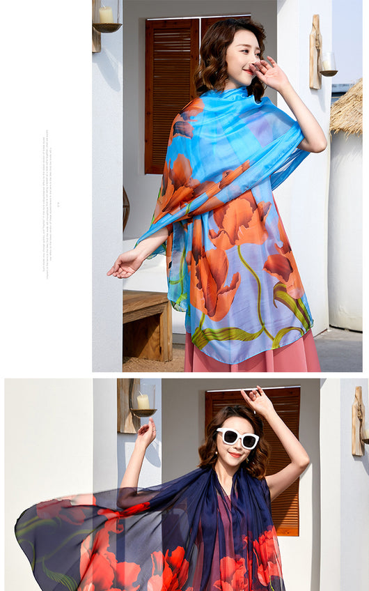 Foulard Ligero Multiuso para Playa - Protección Solar y Estilo - Image 39