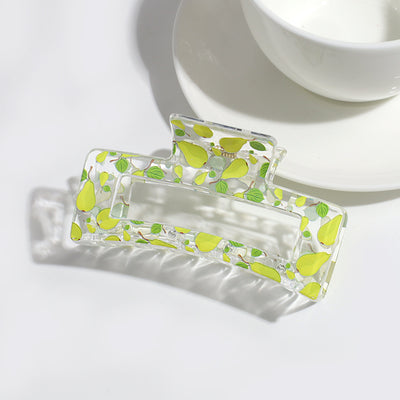 Pinza para el Cabello con Frutas | Transparente y Versátil para Recogidos - Image 9
