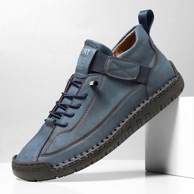 Zapatos Casuales de Otoño-Invierno para Hombre con Suela Plana y Costura a Mano - Image 9