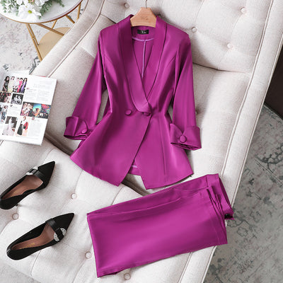 Blazer Morado para Mujer - Elegancia Profesional - Image 10