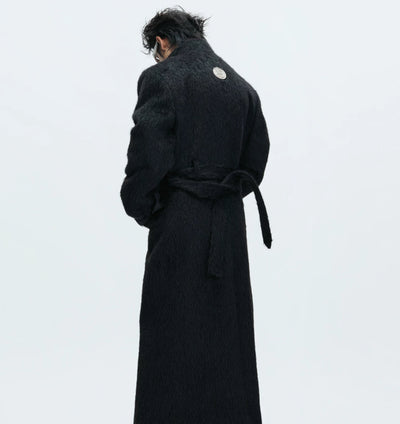 Abrigo Trench de Alpaca y Lana Sintética - Elegancia Minimalista - Image 14