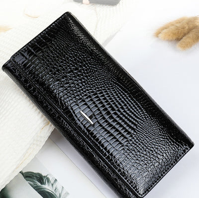 Cartera Larga de Cuero Genuino para Mujer - Image 14