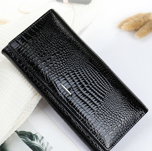 Cartera Larga de Cuero Genuino para Mujer - Image 14