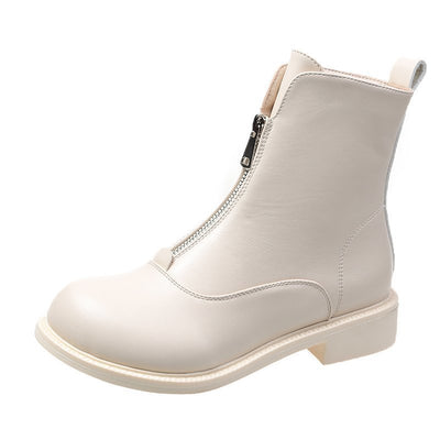 Botines de Tacón Alto con Cierre Frontal Estilo Británico - Image 7